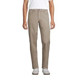 Men's Lands' End Traditional Fit Bedford 5-Pocket Pants 31 x 30 khaki